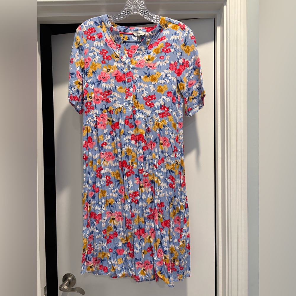 Joules Floral Blue Dress